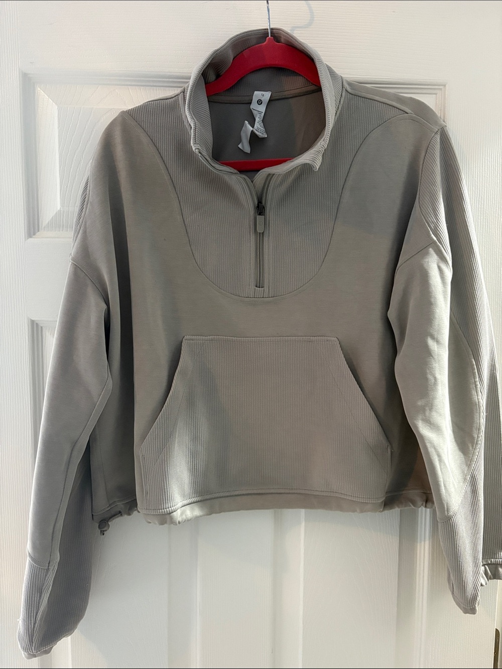 Lululemon Softstreme Soze 12 Women's Half-Zip Pullover Sweatshirt - Gray